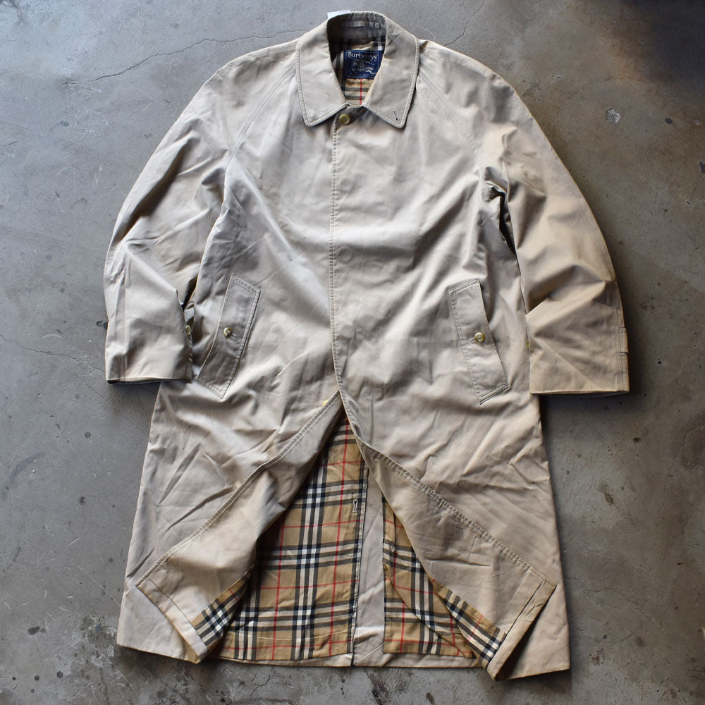 80's Burberry バーバリーチェック ライナー付き バルマカーンコート