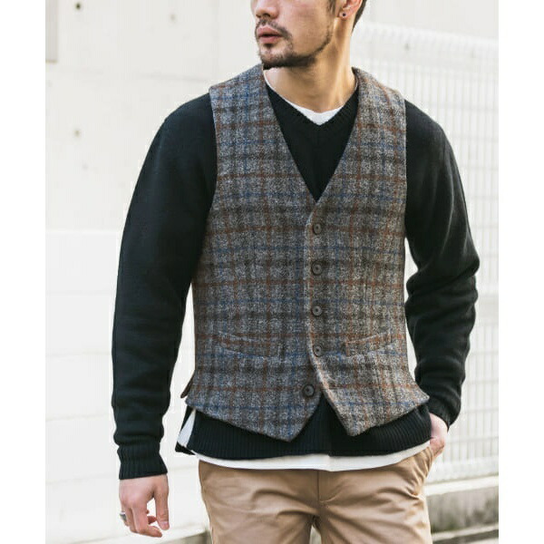 楽天市場】メンズベスト(ハリスツイードベスト)／アーバンリサーチ