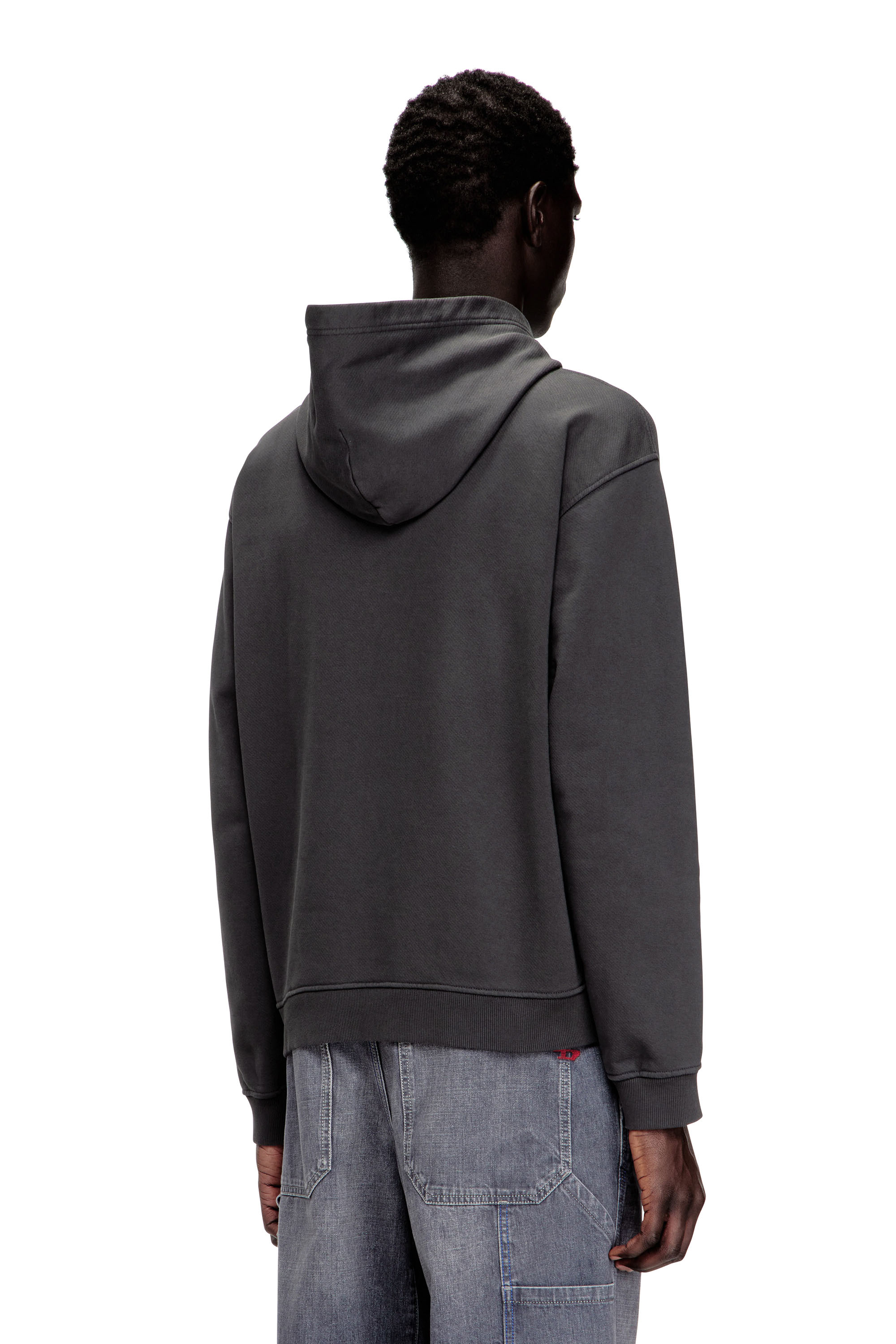 S-MACS-HOOD-OD スウェットパーカーオーバルD｜グレー｜メンズ｜DIESEL