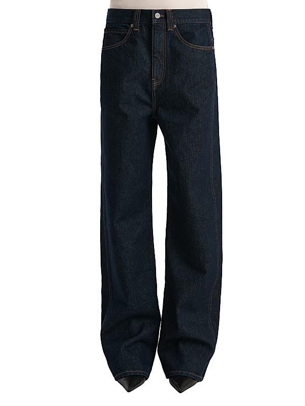 Khaite Bonnie Mid-Rise Wide-Leg Jeans | Saks Fifth Avenue