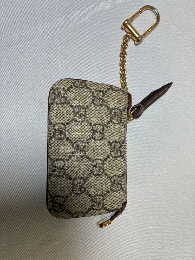 GUCCI GGキャンバス キーケース ベージュ/ブラウン GUCCI（グッチ） GUCCI GGキャンバス キーケース6本用 鍵入れ 茶