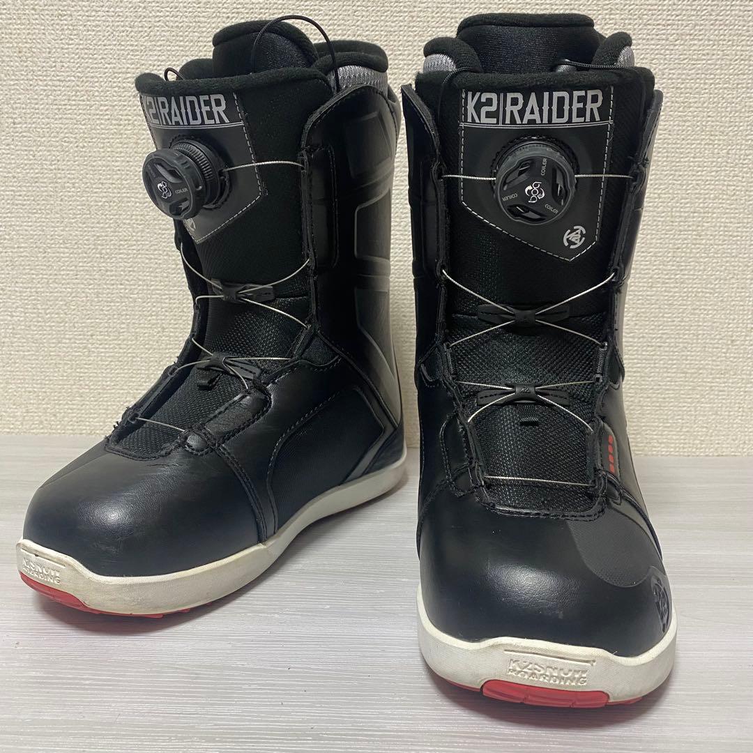 【美品】K2 RAIDER BOA 25cm ブラック　スノーボードブーツ 2026年最新】K2 RAIDER BOAの人気アイテム - メルカリ
