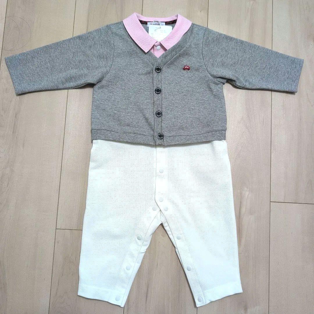 familier ロンパース 　カバーオール　70サイズ familiar ファミリア カバーオール 70サイズ 70サイズ familiar